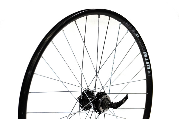 Колесо 26" MTB,переднее,под диск, двойной обод WTB ZX18P 26X32HX14G,алюм.сплав, черный, втулка JY-D041DSE,крепление ротора IS6